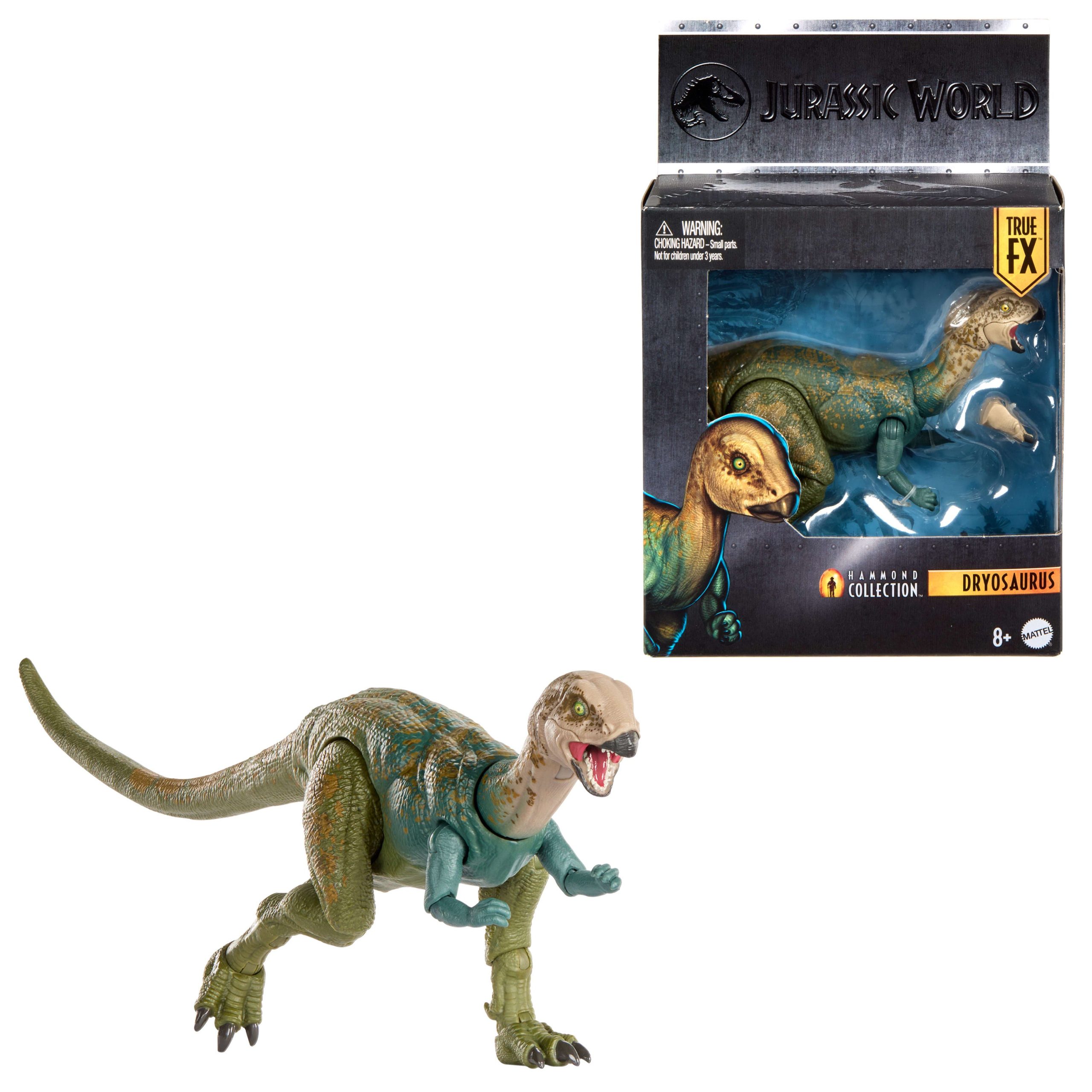 fisher price Jurassic World Hammond Collection Dryosaurus Dinosaur Figure, Deluxe Design And 17 Articulations