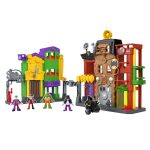 fisher price Imaginext DC Super Friends Crime Alley Playset With Batman & 4 Villain Figures