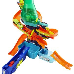 fisher price Hot Wheels City Pista de Juguete Color Shifters Laboratorio Cient??fico