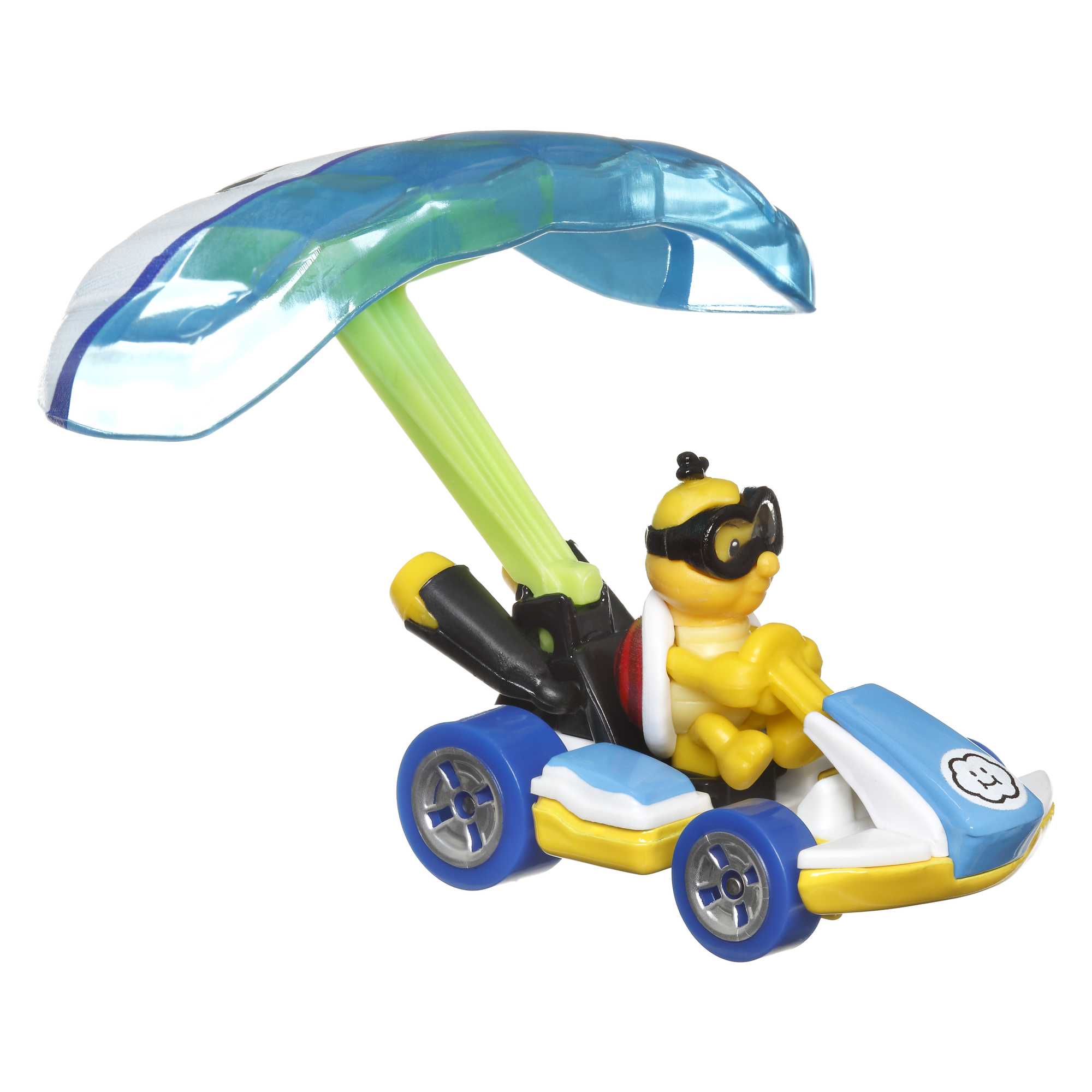 fisher price Hot Wheels Mario Kart Ve??culo de Brinquedo Lakitu Padr?o Kart com Cloud Glider