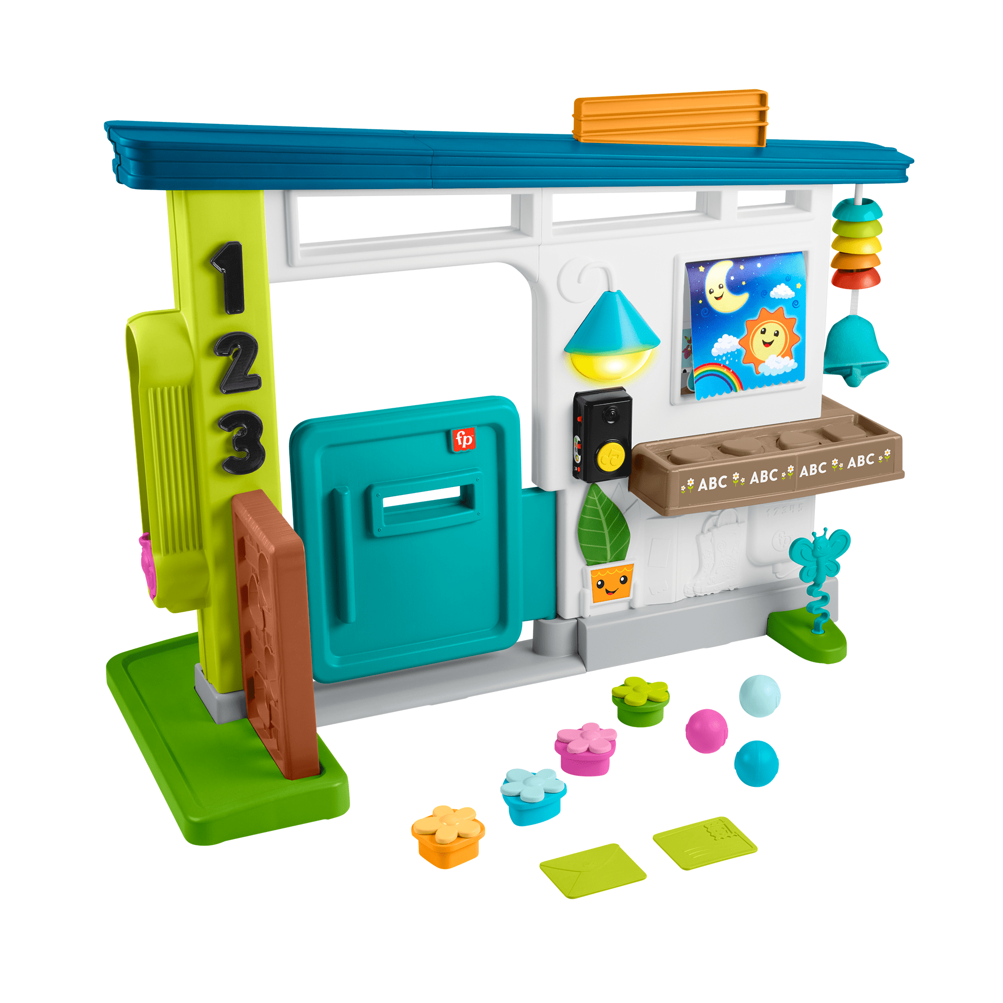 fisher price Fisher-Price Laugh & Learn Ultimate Playhouse Baby & Toddler Electronic Learning Toy, Multilanguage Version