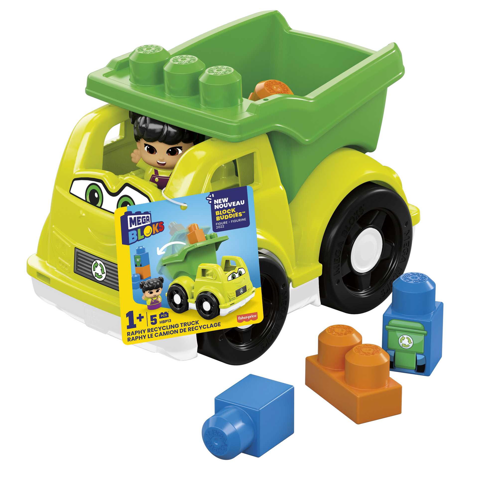 fisher price Mega Bloks Juguete de Construcci??n Peque?o Veh??culo de Reciclado