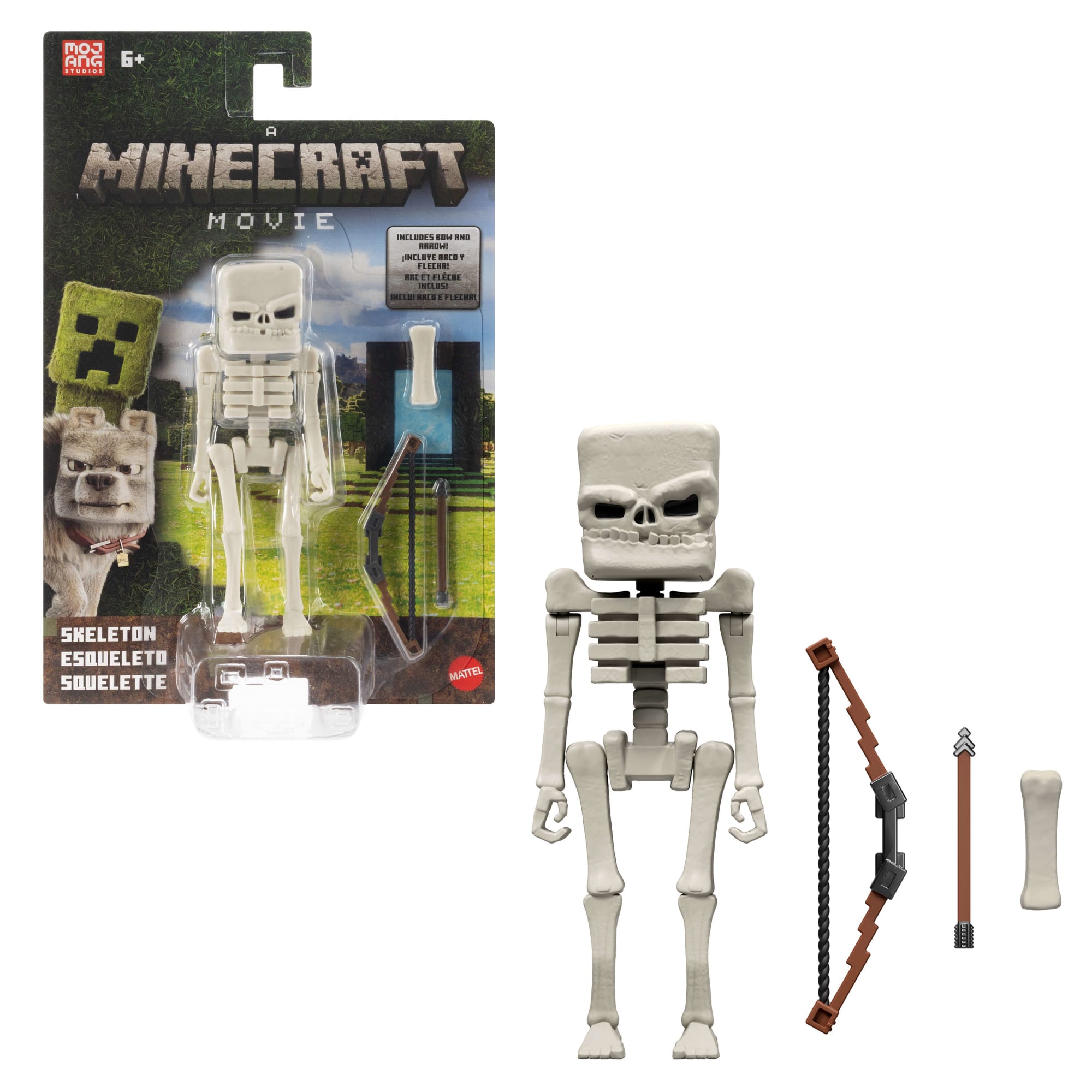 fisher price Minecraft La Pel??cula Figura de Acci??n Skeleton de 4 pulgadas