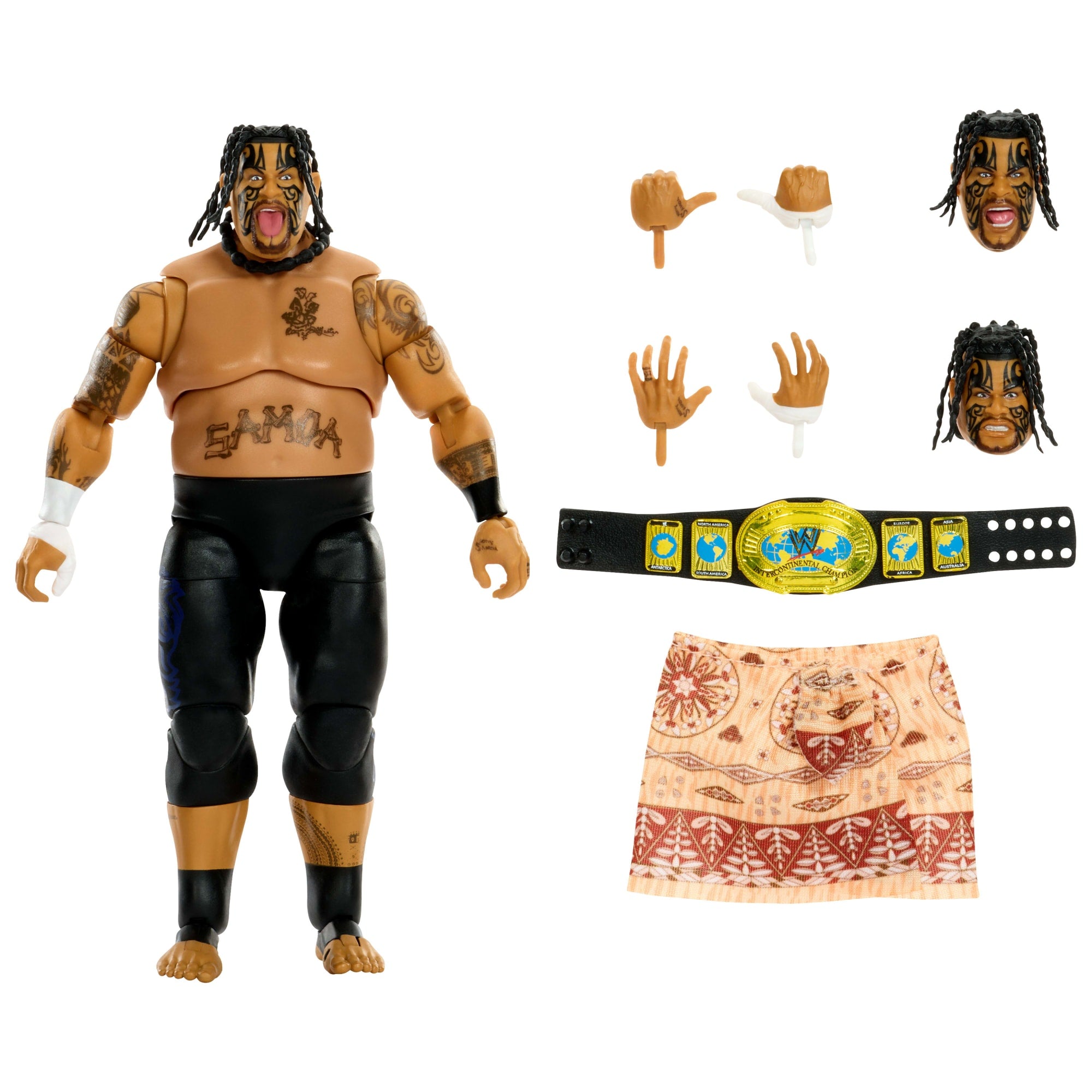 fisher price WWE Ultimate Edition Umaga Action Figure & Accessories Set, 6-Inch Collectible Superstar