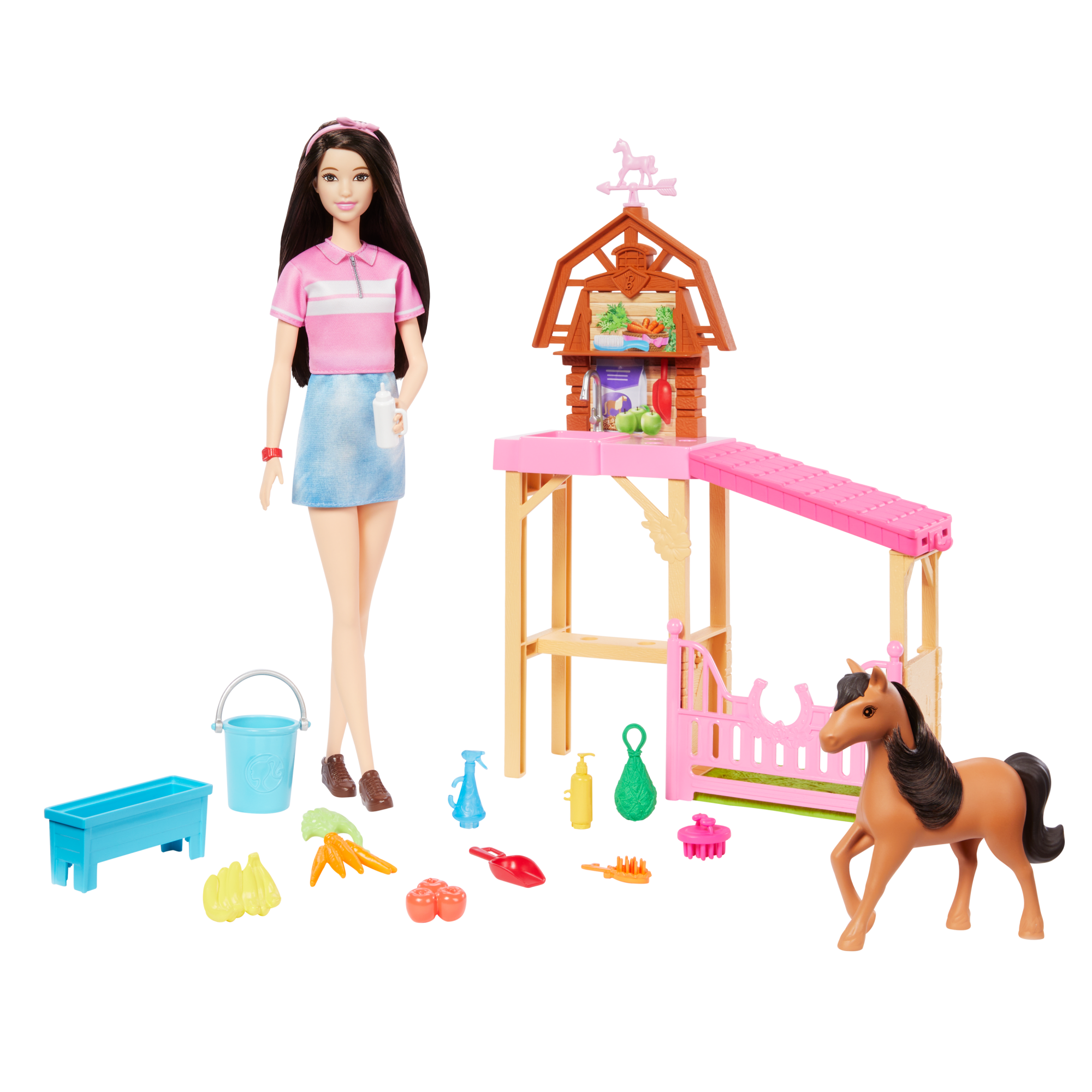 fisher price Barbie Detective La Gran Carrera de Caballos Set de Juego Cuidado de Ponys con Renee