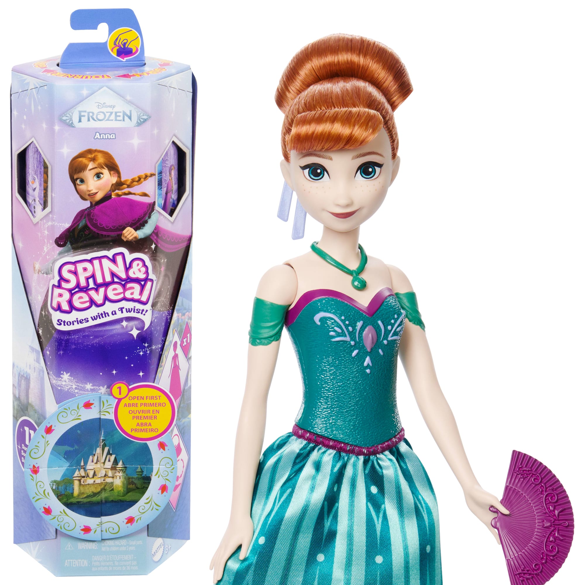 fisher price Disney Frozen Mu?eca Spin and Reveal Anna