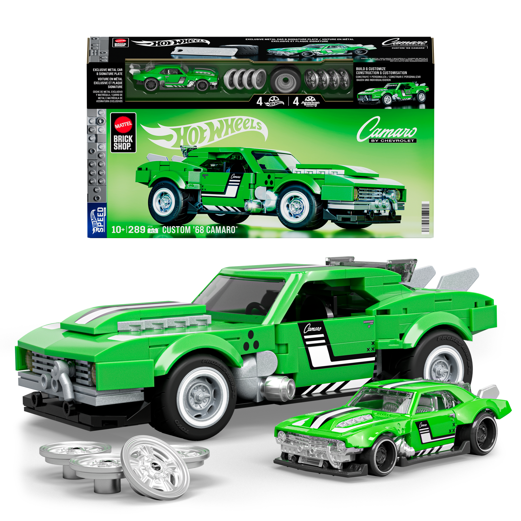 fisher price Mattel Brick Shop Hot Wheels Juguete de Construcci??n Speed Custom 68 Camaro