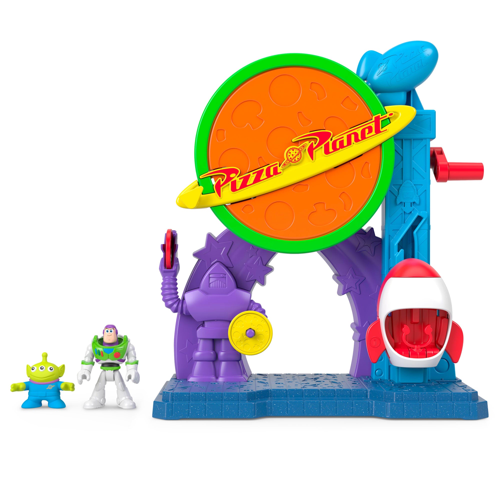 fisher price Imaginext Disney And Pixar Toy Story Pizza Planet Playset With Action Figure & Toy Rocket