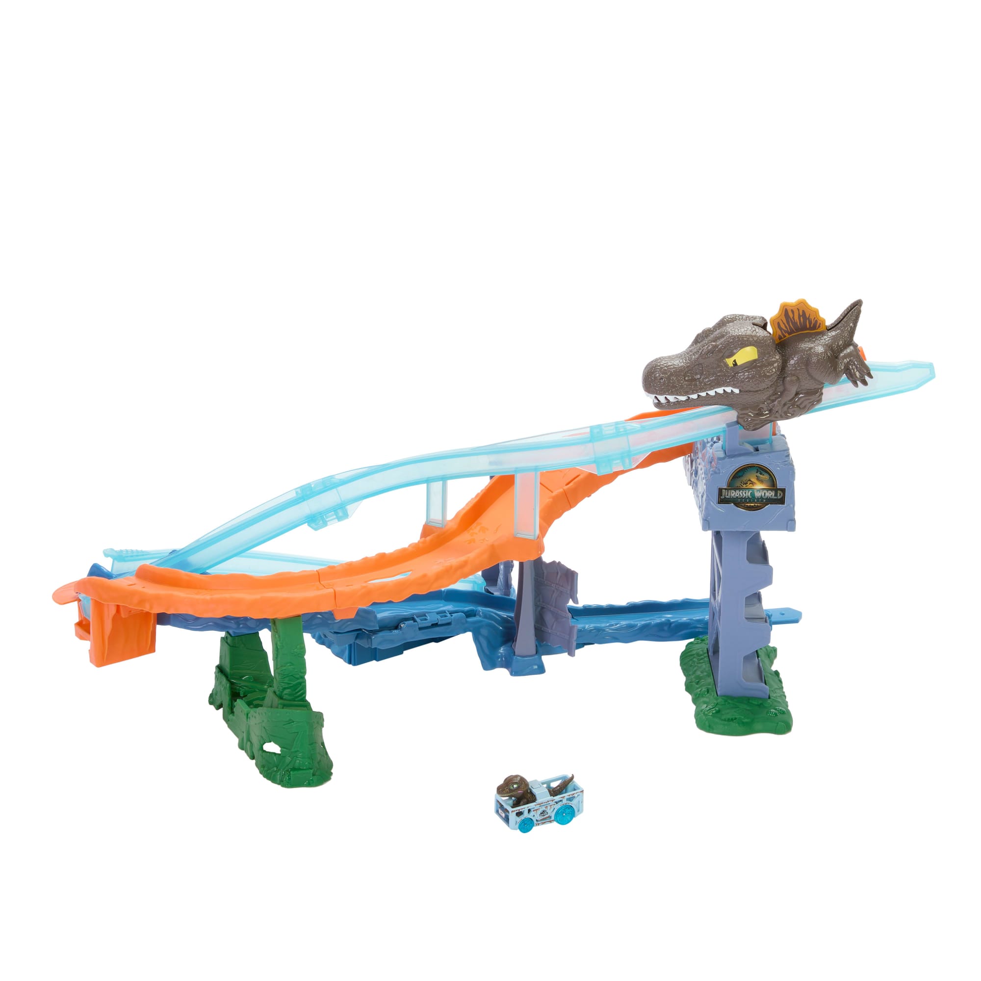fisher price Hot Wheels RacerVerse Pista de Juguete Jurassic World
