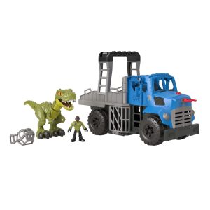 fisher price Imaginext Jurassic World Dominion Break Out Dino Hauler Vehicle & T. Rex Dinosaur 5-Piece Playset