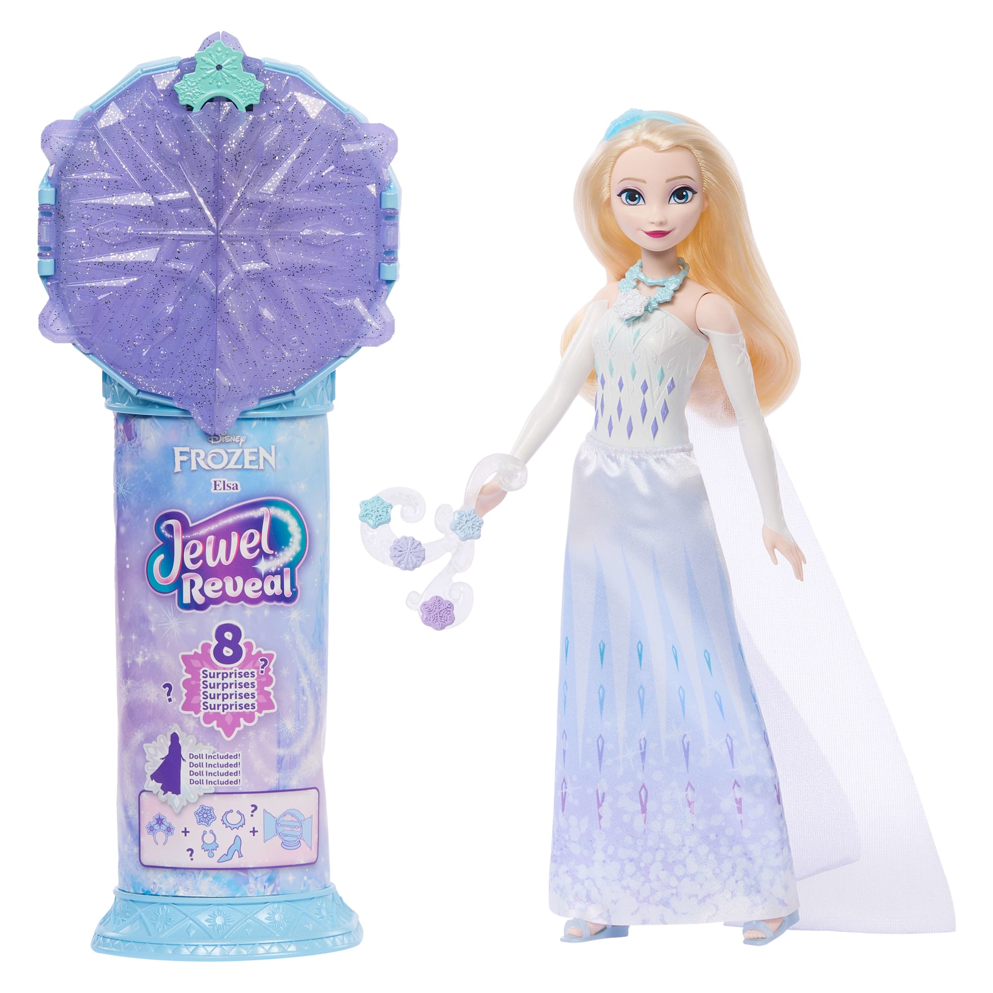 fisher price Disney La Reine des Neiges?Poup??e Elsa Jewel Reveal