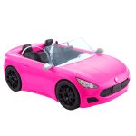 fisher price Barbie Pink Convertible 2-Seater Vehicle With Rolling Wheels, For 3 To 7 Year Olds