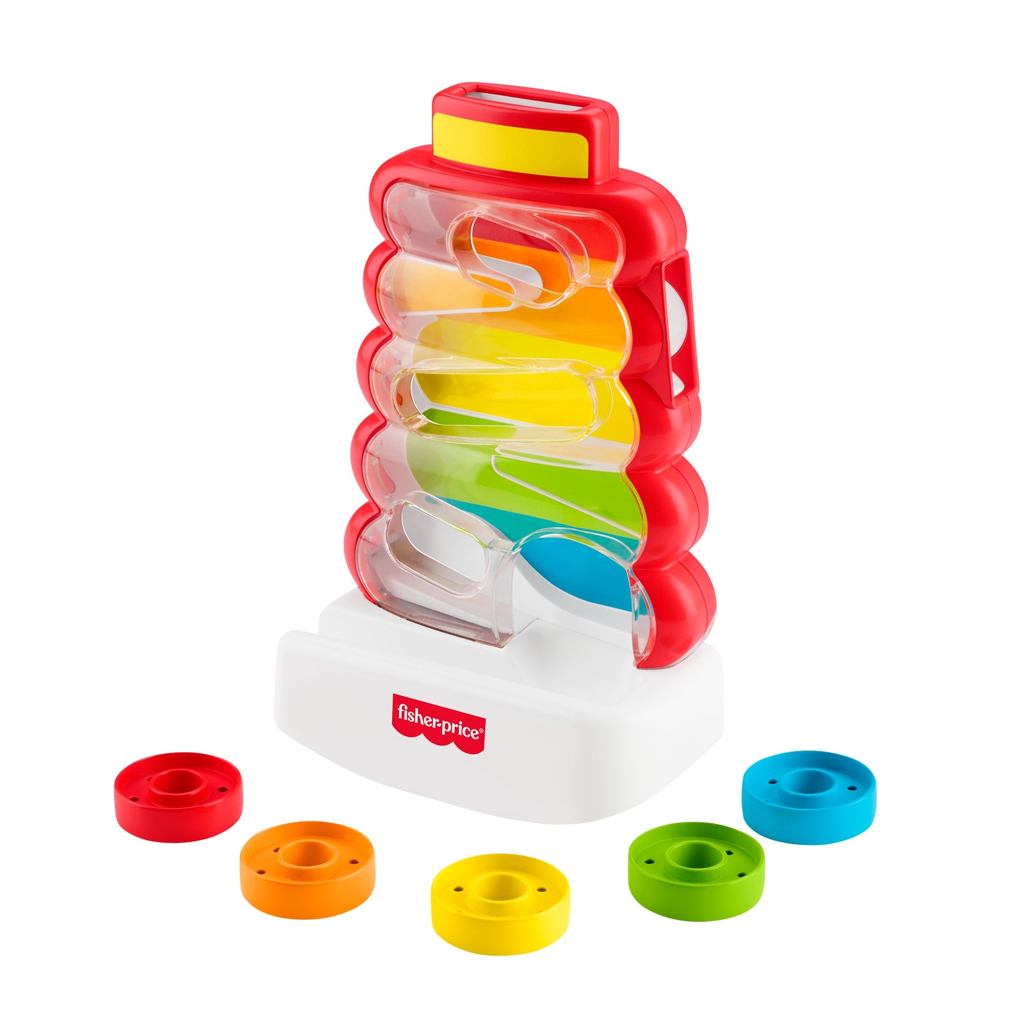 fisher price Fisher-Price Drop Through Rock-A-Stack Baby & Toddler Developmental Activity Toy, 5 Coins