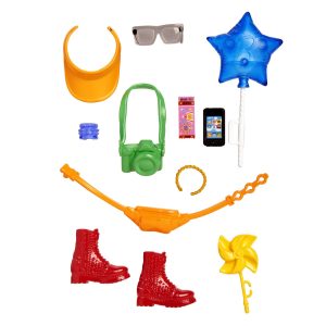 fisher price Barbie Accessories, Storytelling Pack For Barbie Dolls, Amusement Park Theme
