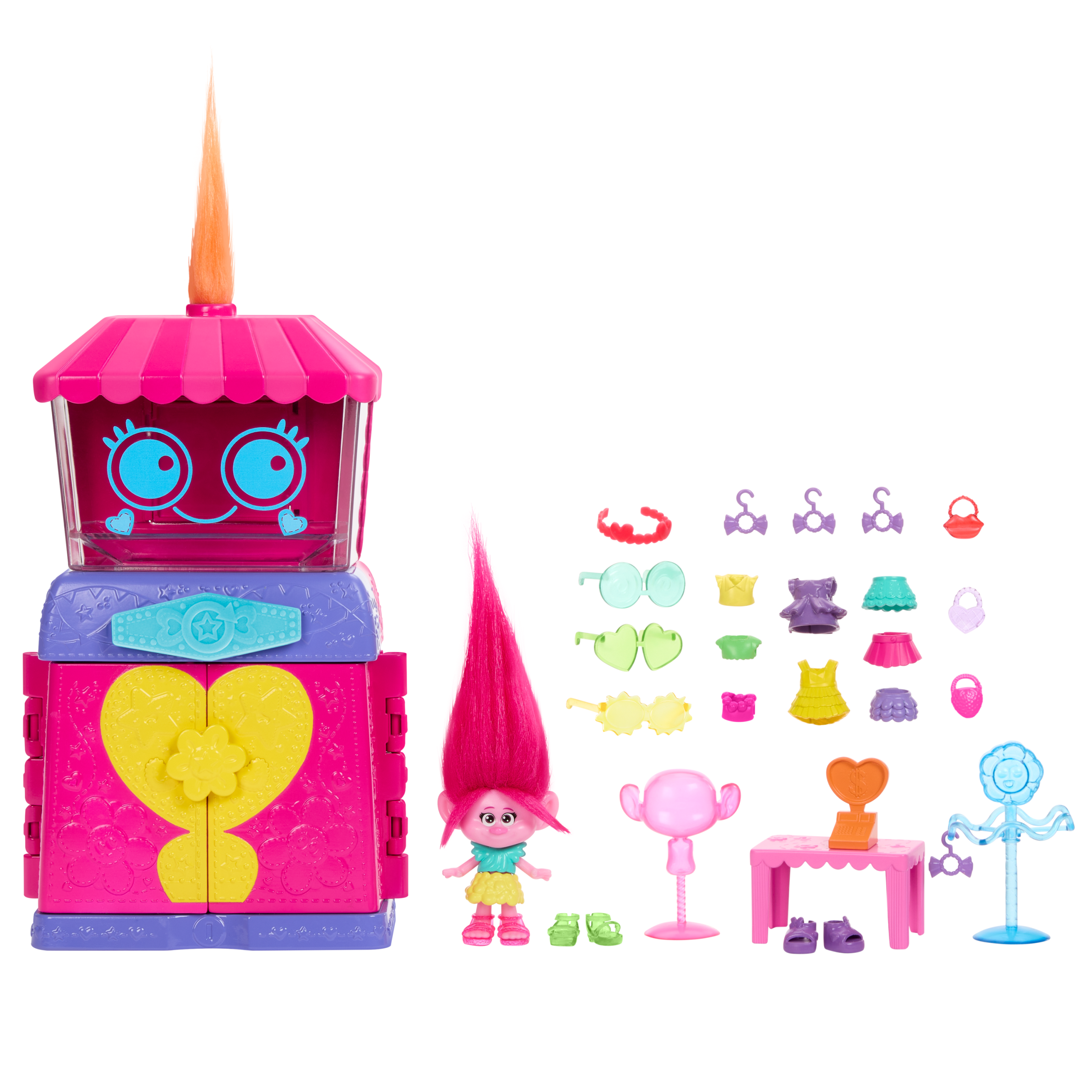 fisher price Dreamworks Trolls Fun Fair Surprise Fairtastic Fashion Boutique Playset With Small Doll