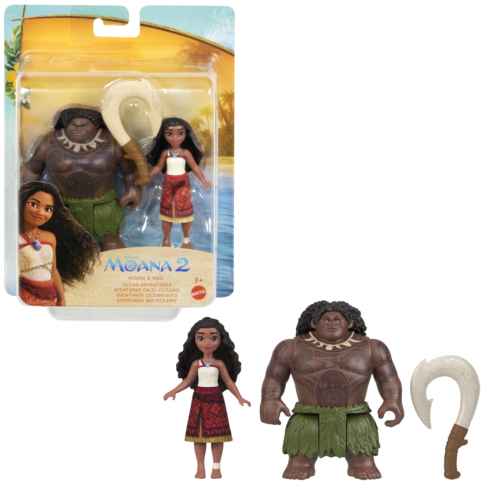 fisher price Disney Moana?2 Coffret de 2 Aventures Oc??aniques de Moana et Maui