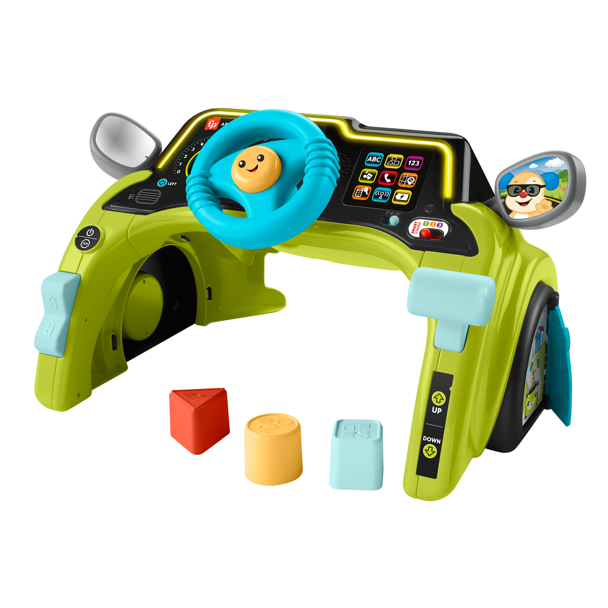 fisher price Fisher-Price Laugh & Learn Sit & Steer Driver Activity Center Learning Toy For Infants & Toddlers