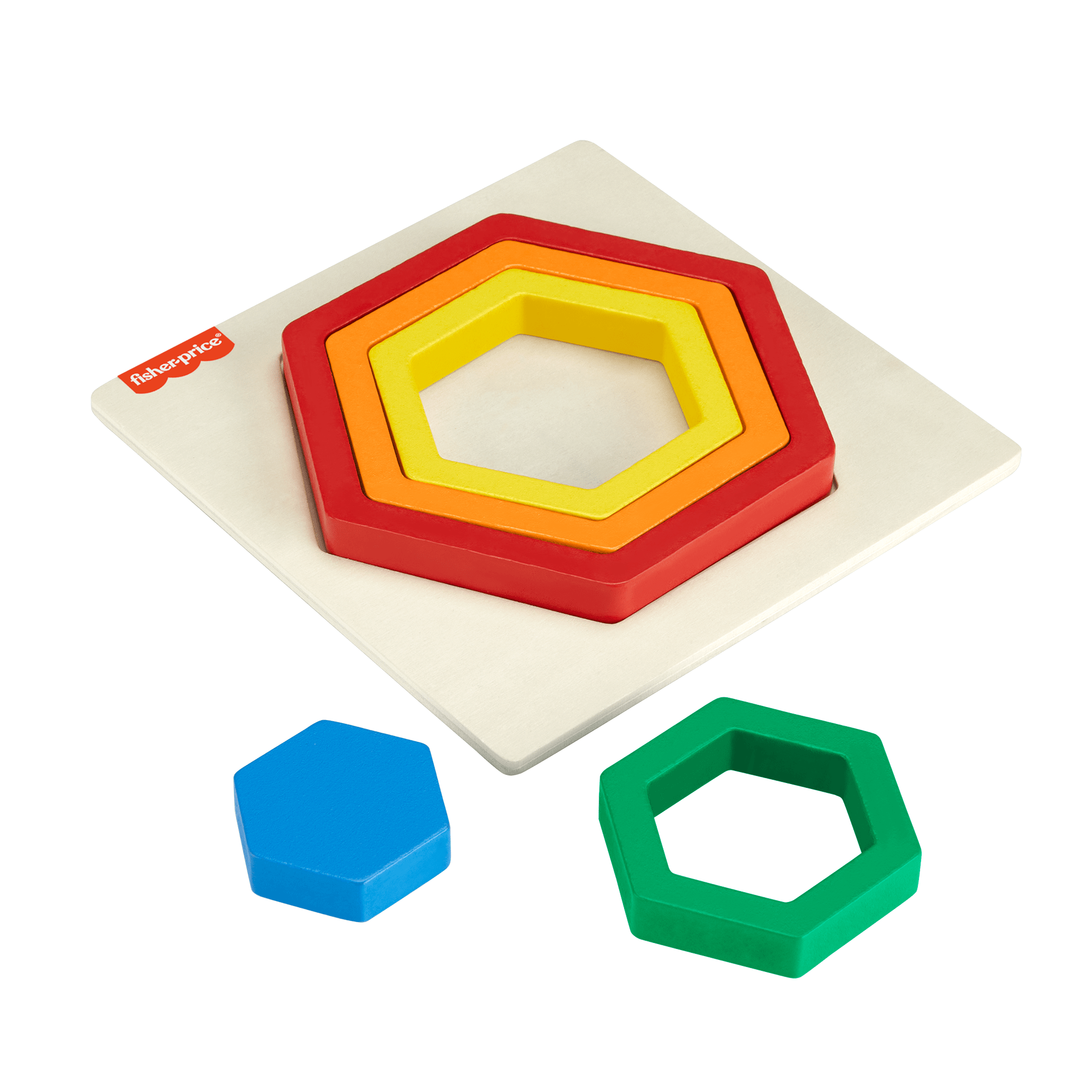 fisher price Fisher-Price Juguete para Beb??s Rompecabezas Hexagono de Madera