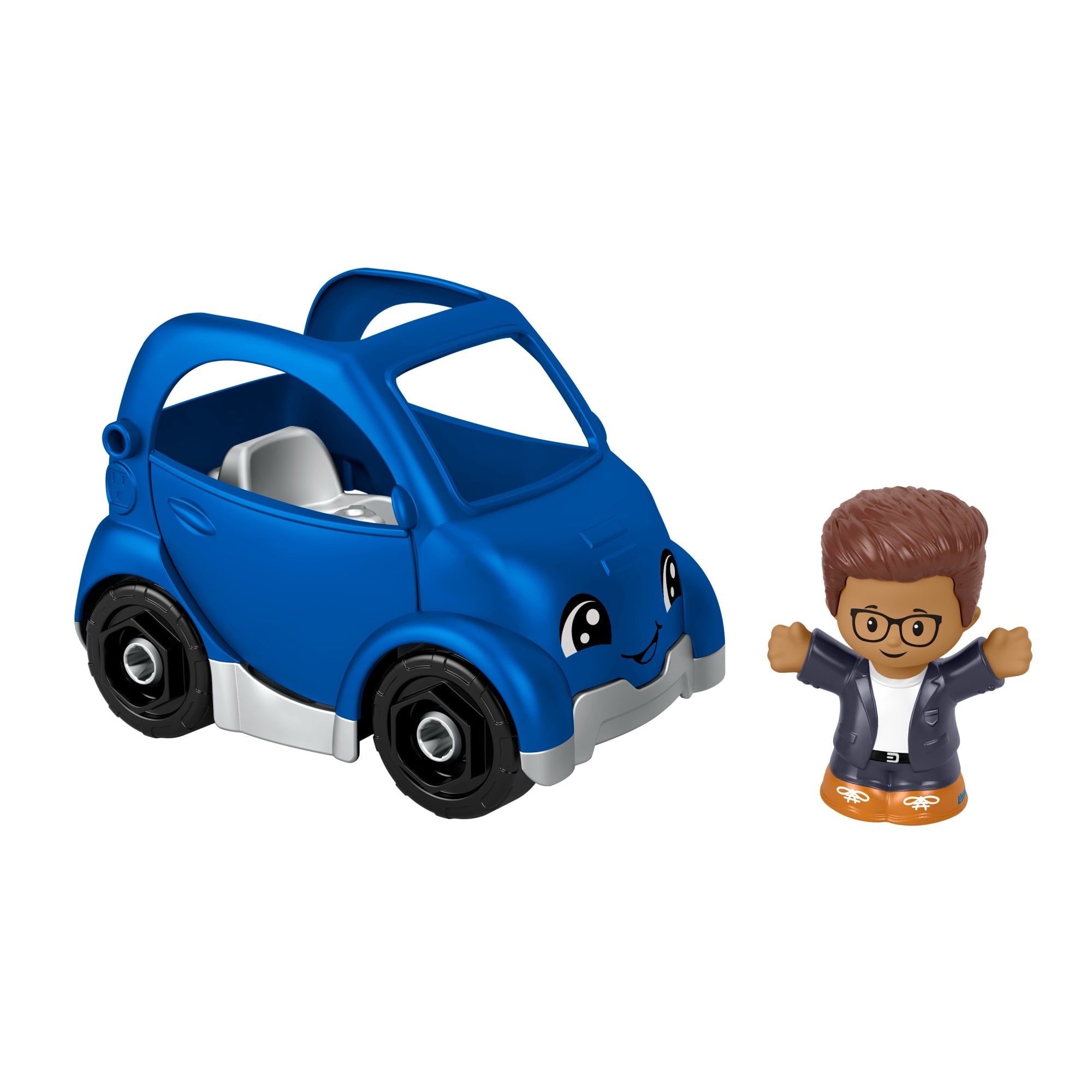 fisher price Fisher-Price Little People Coffret V??hicule ??lectrique et Figurine