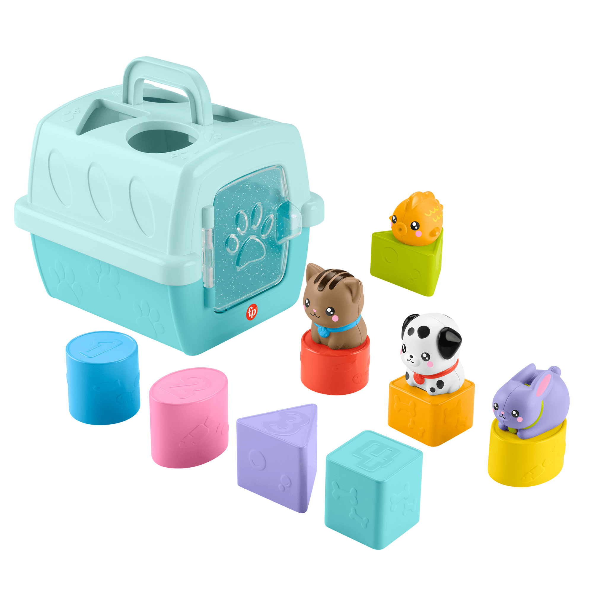 fisher price Fisher-Price?-Trieur Caisse de Transport D??Animaux-Trieur 8Blocs