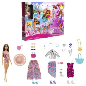 fisher price Barbie Doll And Fashion Advent Calendar, 24 Clothing And Accessory Surprises