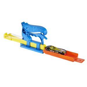 fisher price Hot Wheels Action Pista de Juguete Lanzador de Bolsillo Azul