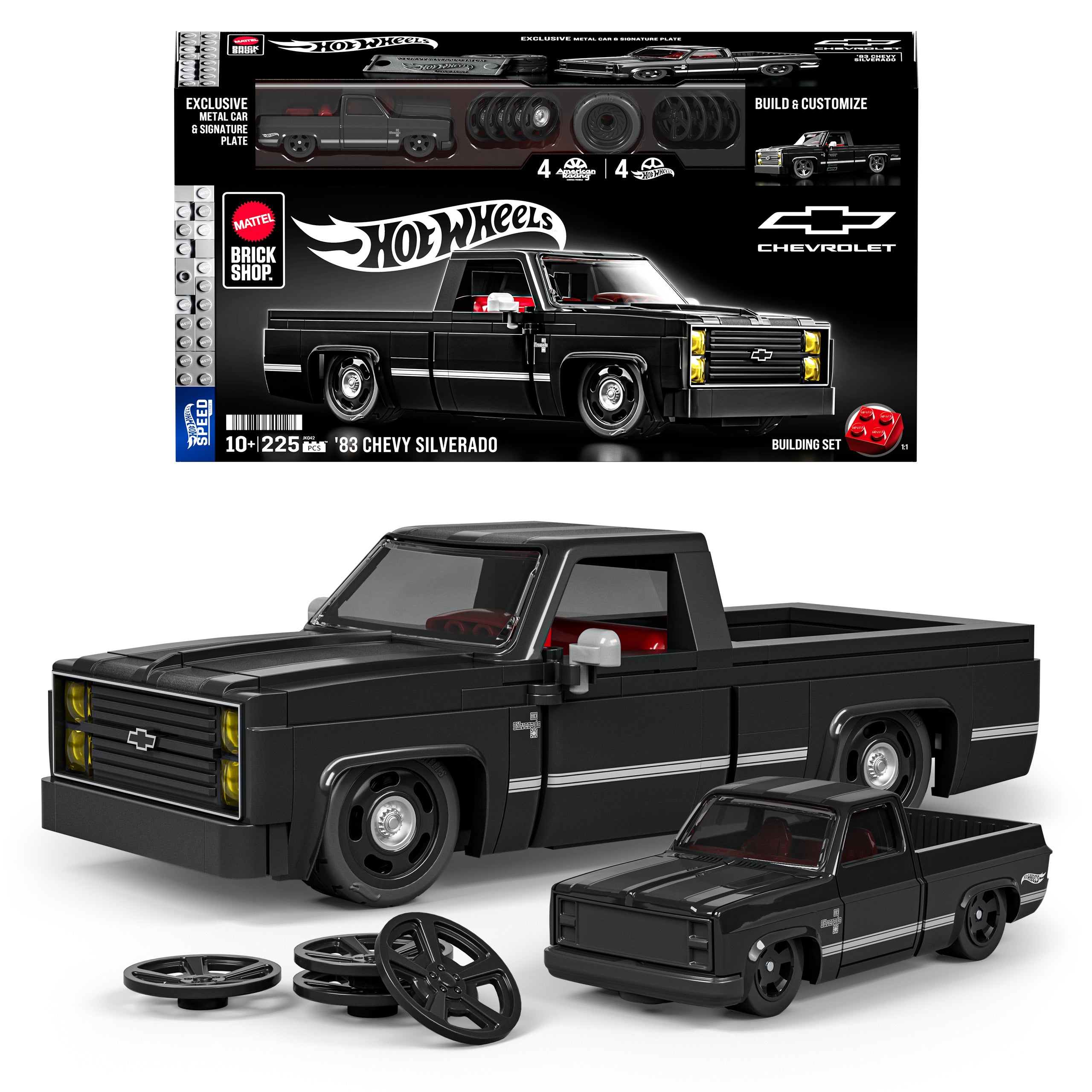 fisher price Mattel Brick Shop Hot Wheels Jogo de Constru??o Speed '83 Chevy Silverado