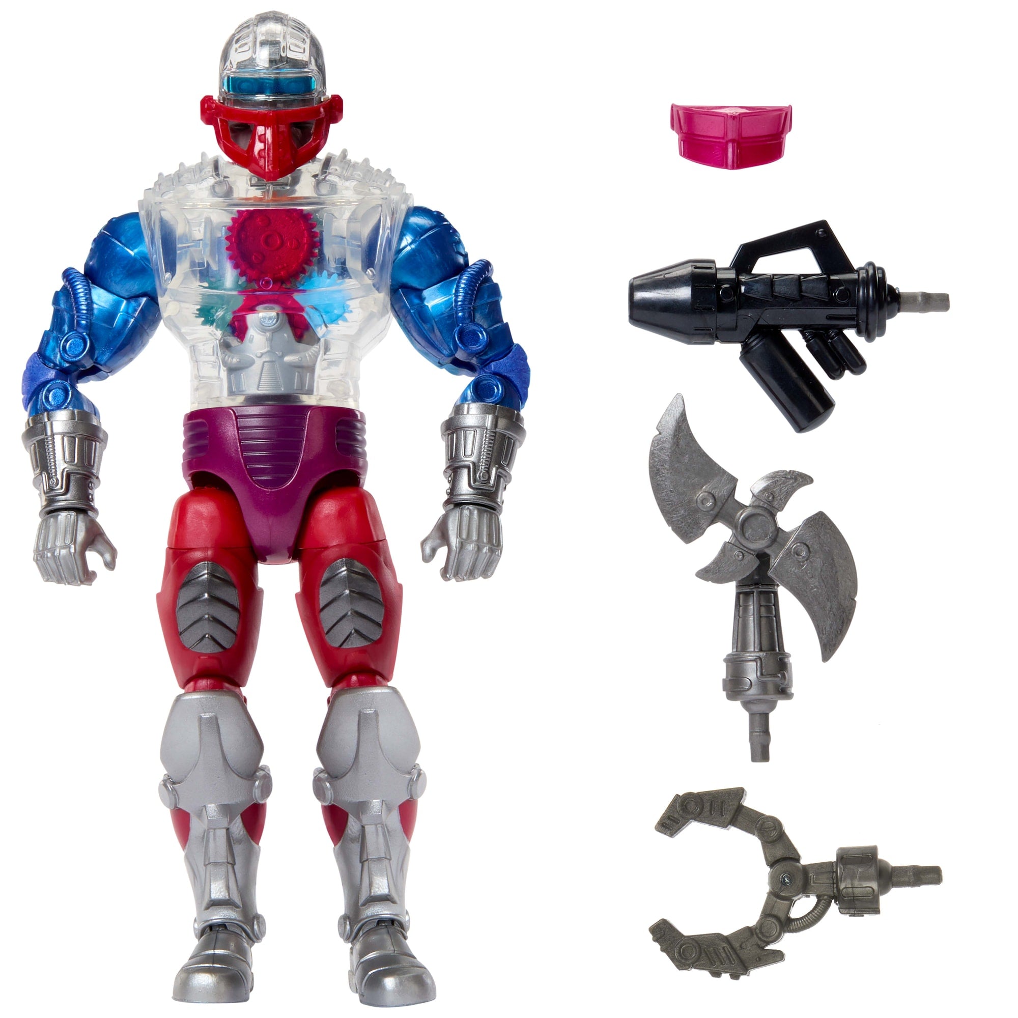 fisher price Masters Of The Universe Masterverse New Eternia Roboto Action Figure, MOTU Toy Hero, 30 Articulations