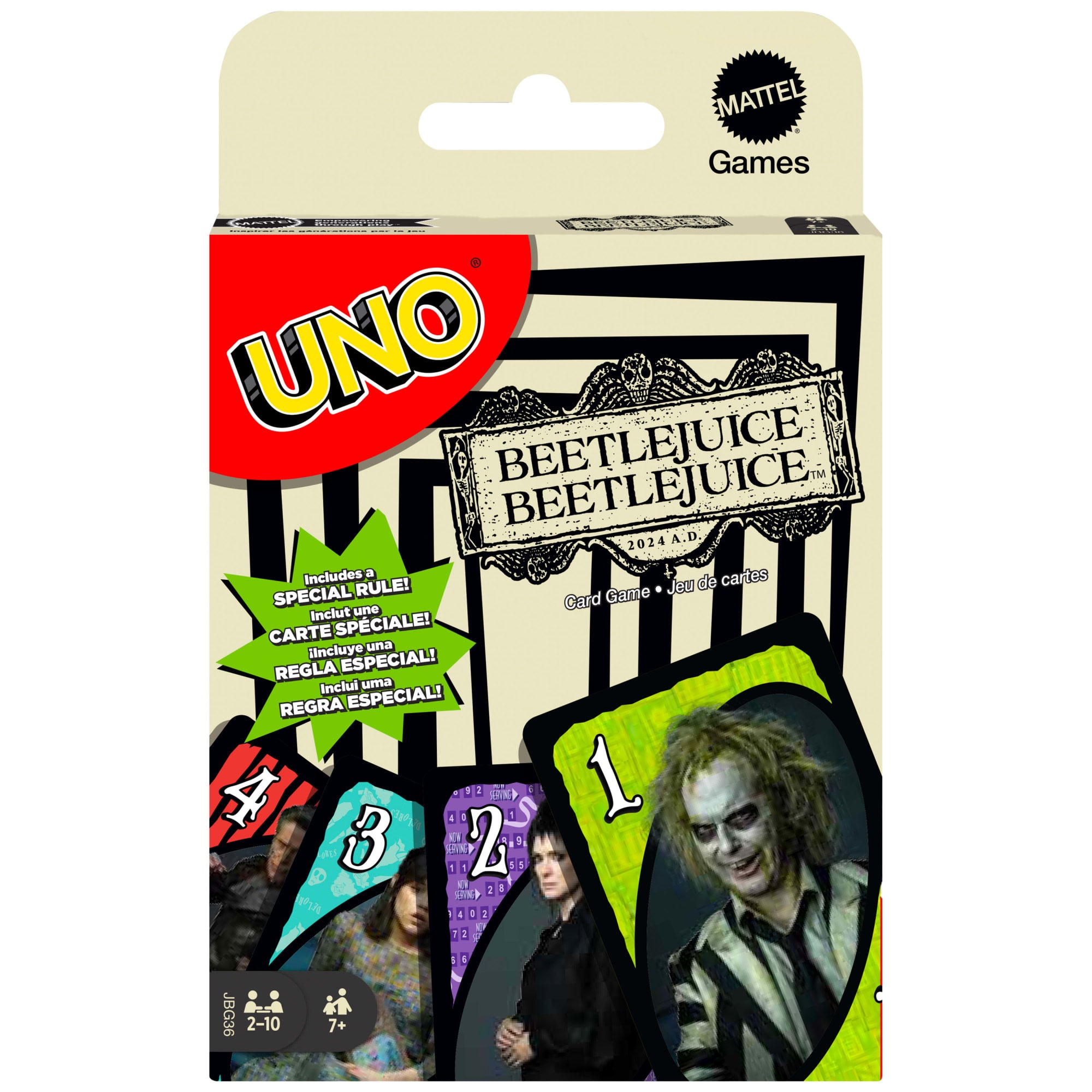 fisher price UNO Beetlejuice Beetlejuice Card Game For Kids & Family Night