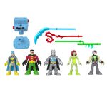 fisher price Imaginext DC Super Friends Batman Battle Multipack, 9-Piece Figure Set With Lights For Preschool Kids