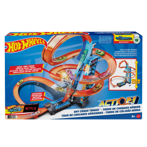 fisher price Hot Wheels Sky Crash Tower, Track Set