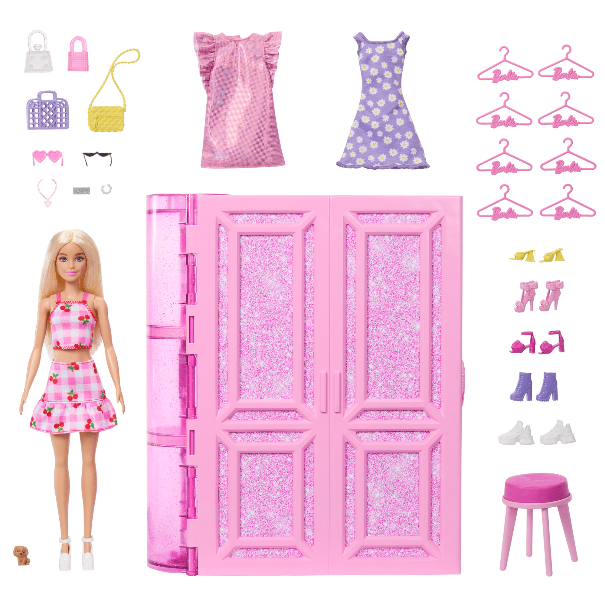fisher price Barbie Dream Closet Toy Playset With Fashion Doll, CloThes, & Accessories, 3-Ft-Wide With 25+ Pieces
