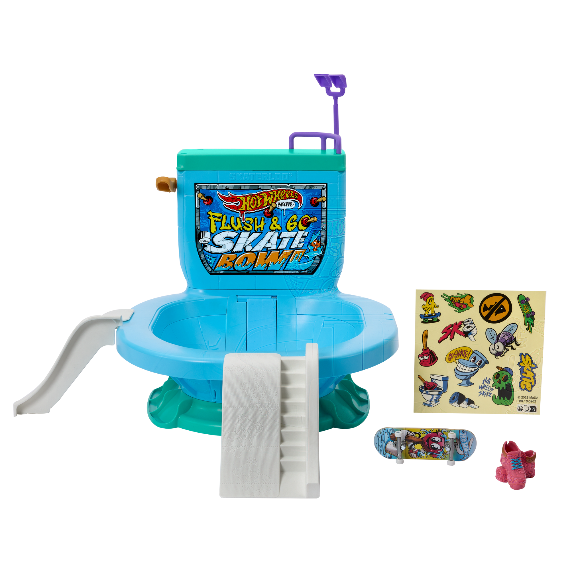 fisher price Hotwheels Skate-Tirez La Chasse: C??Est Parti!-Coffret Fingerboard