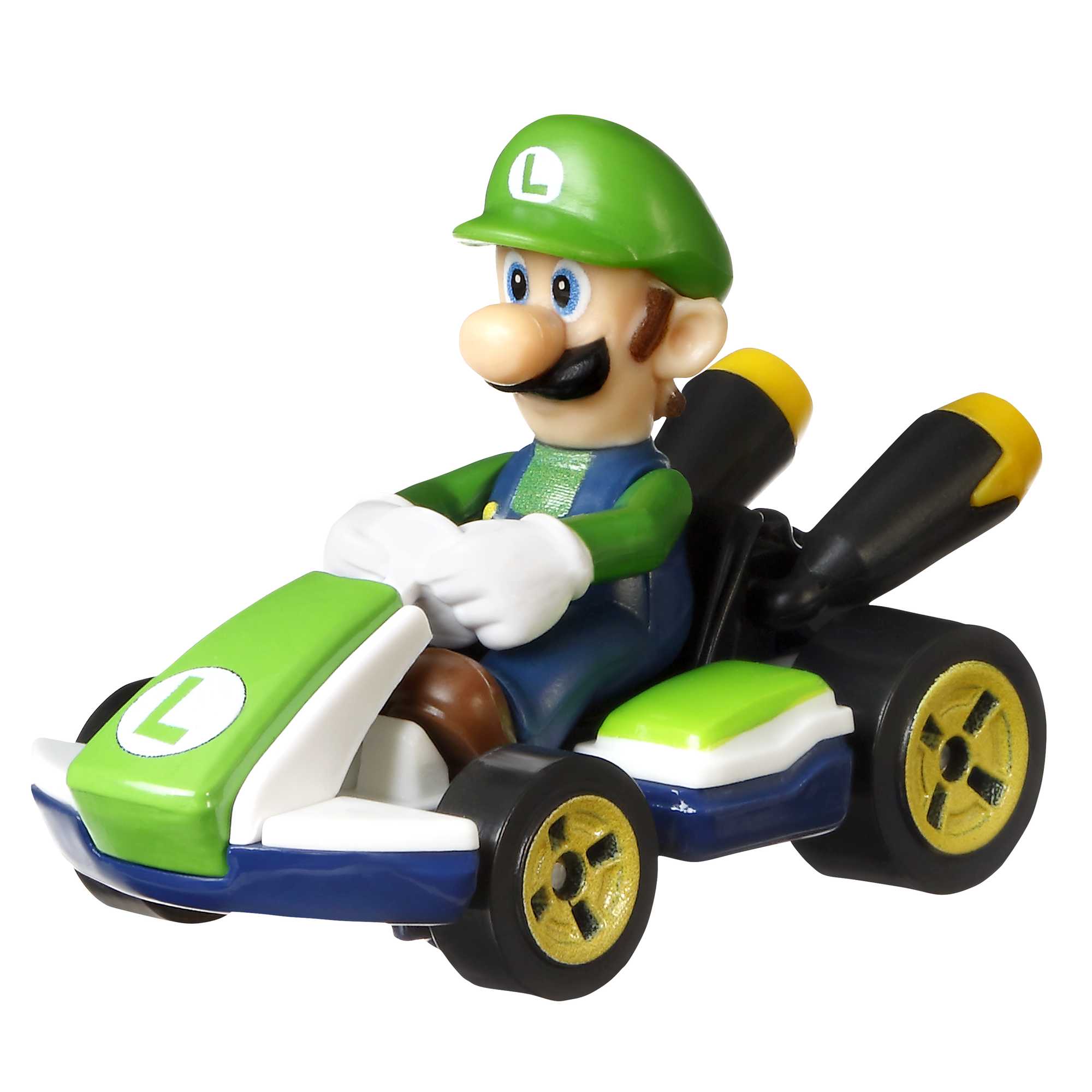 fisher price Hot Wheels Mario Kart Ve??culo de Brinquedo Kart Padr?o Luigi