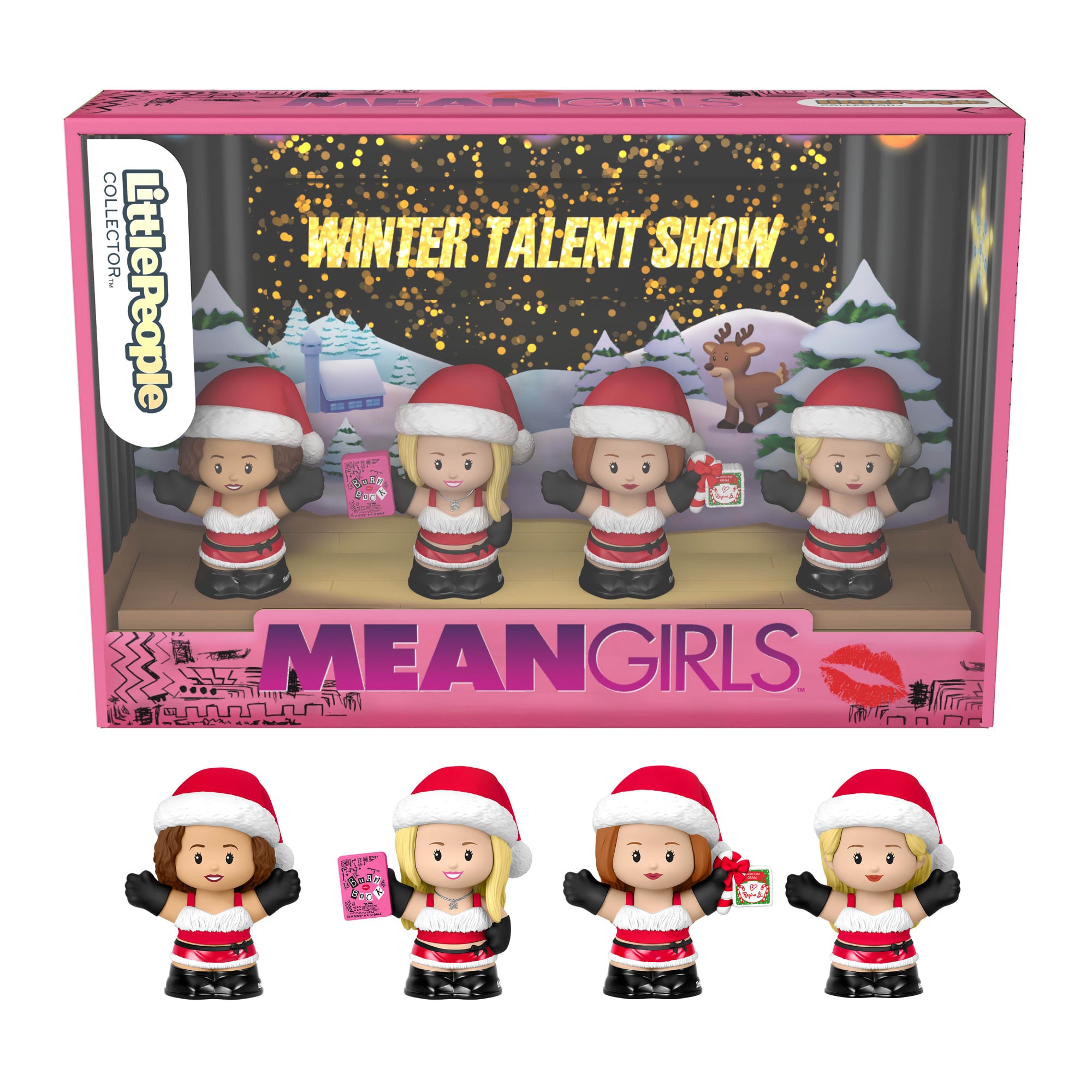 fisher price Little People Collector Mean Girls Movie Special Edition Holiday Set For Adults & Fans, 4 Figures
