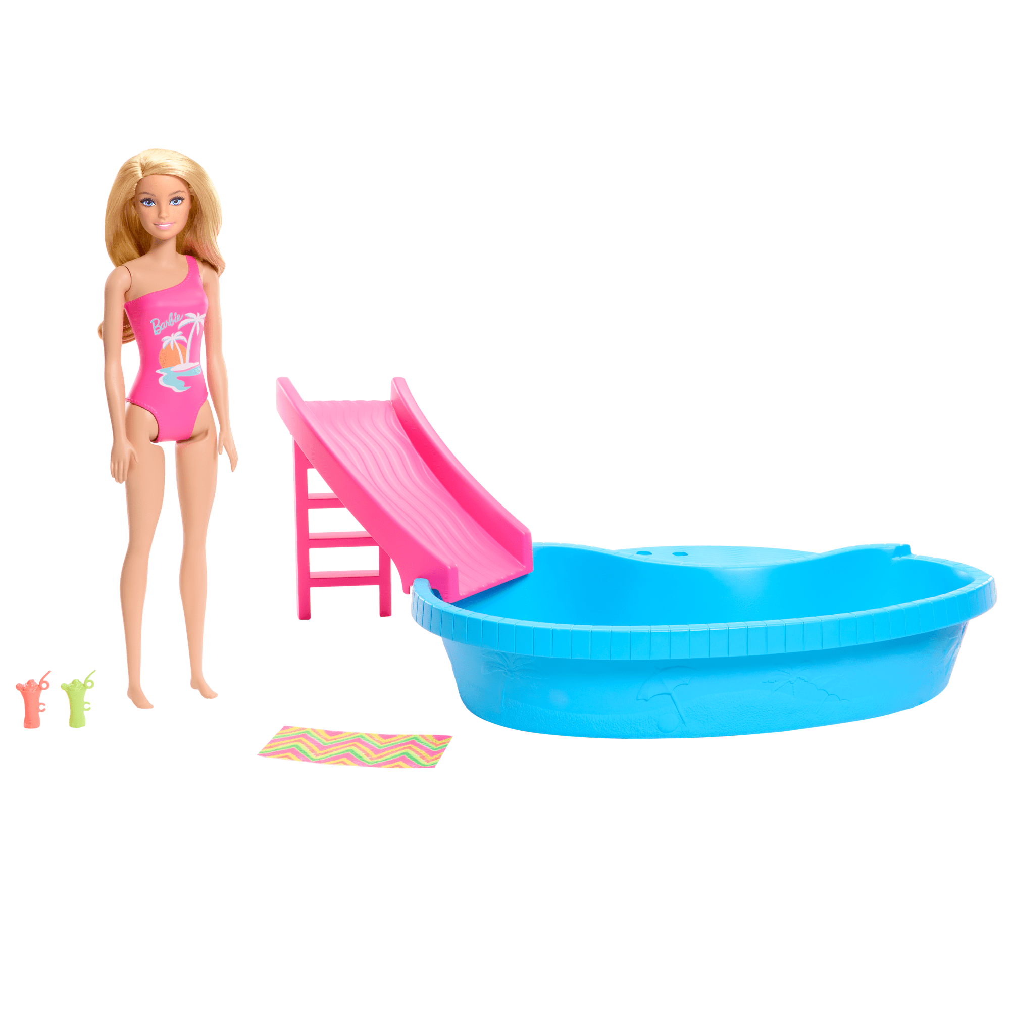 fisher price Barbie Conjunto de Brinquedo Piscina Glam com Boneca Mai? Rosa