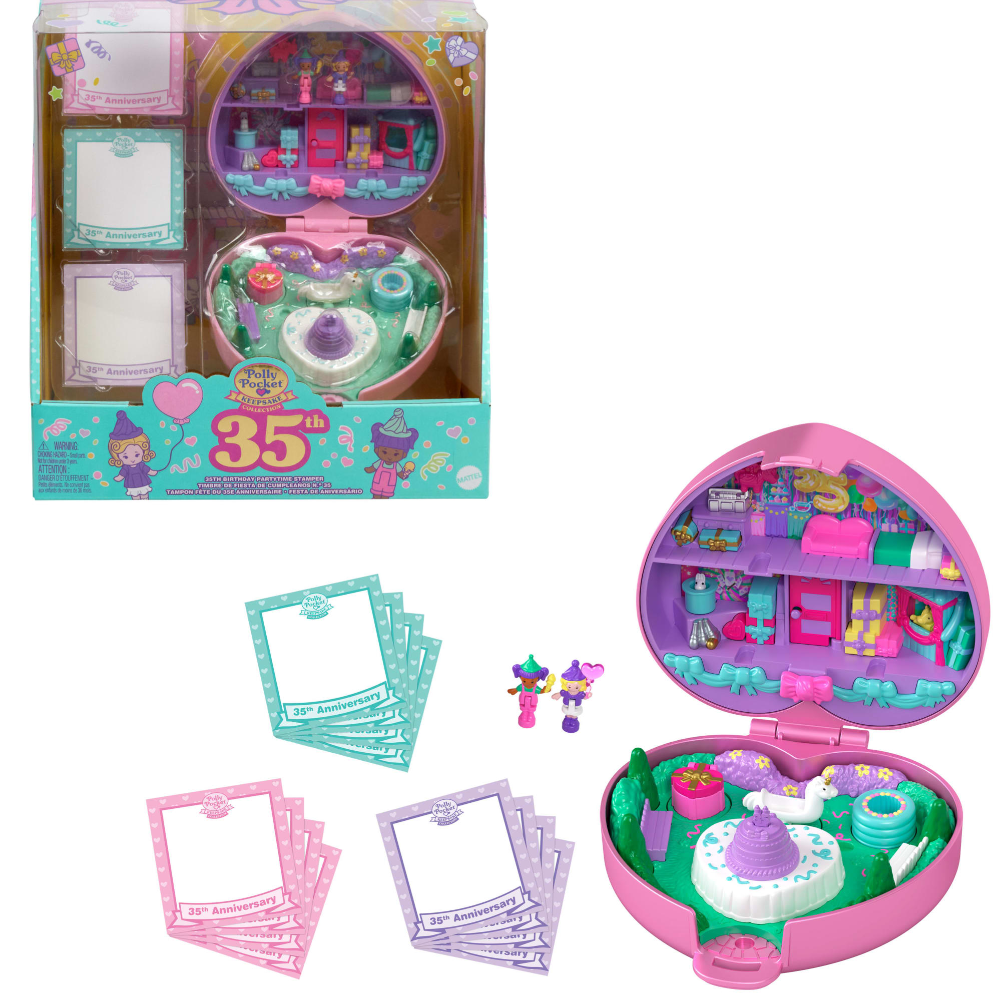 fisher price Polly Pocket-Tampon 35??me Anniversaire-Coffret Collector Avec Poup??es