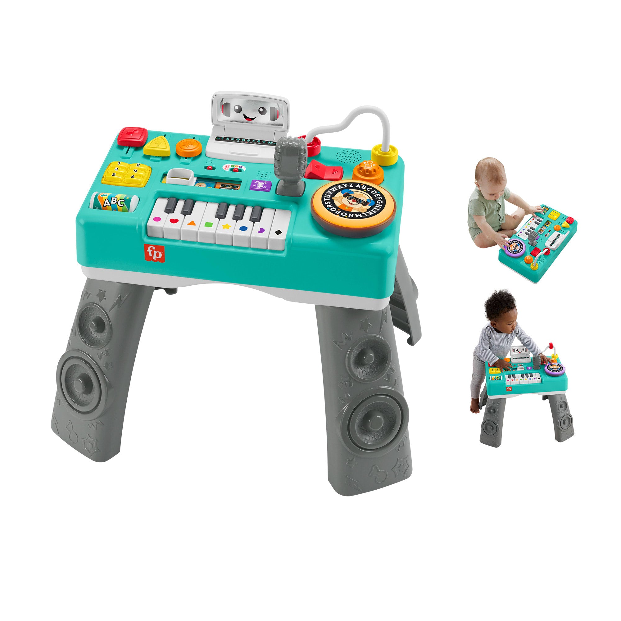 fisher price Fisher-Price Laugh & Learn Mix & Learn DJ Table, Musical Learning Toy For Baby & Toddler
