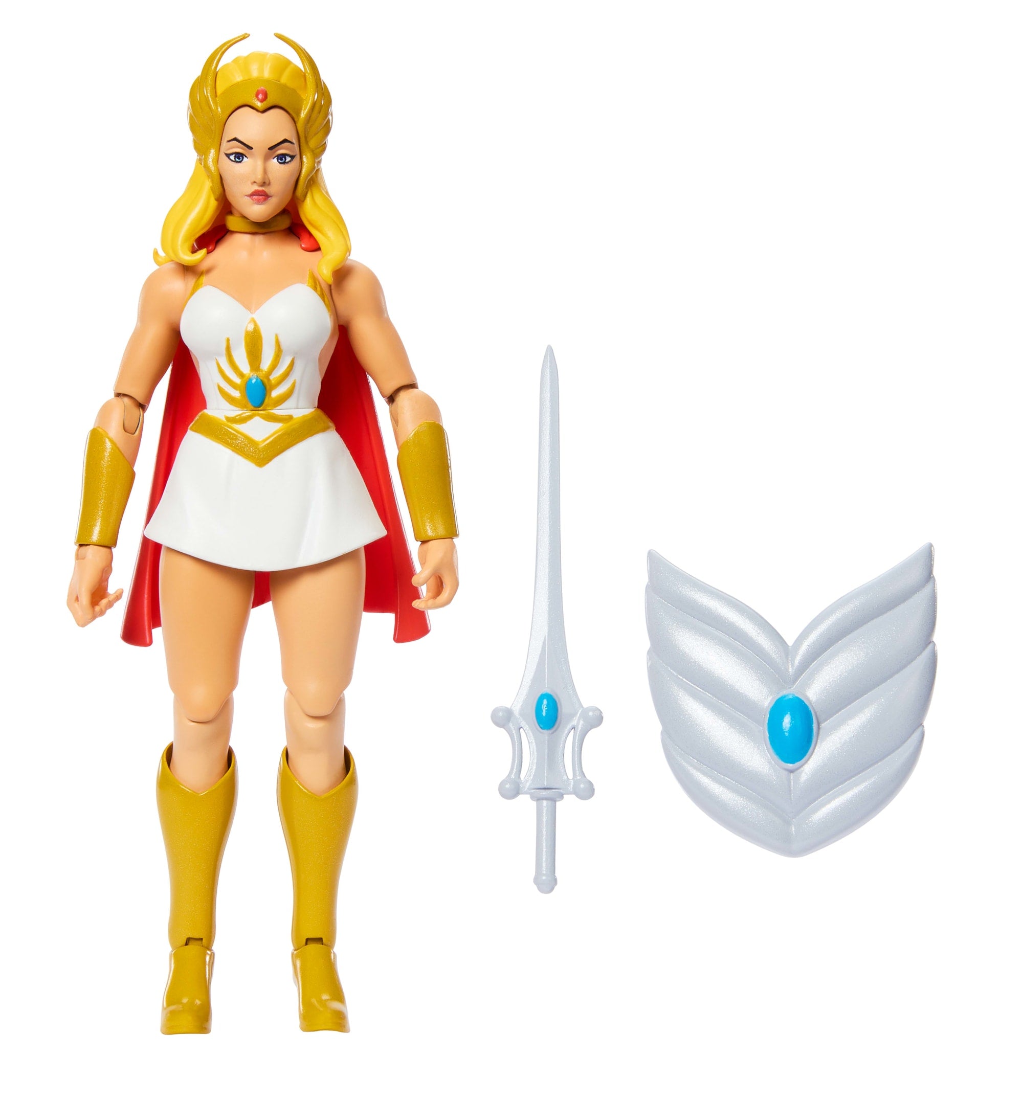fisher price Masters Of The Universe Origins Cartoon Collection 5.5-Inch She-Ra Action Figure Toy, Tv Heroine