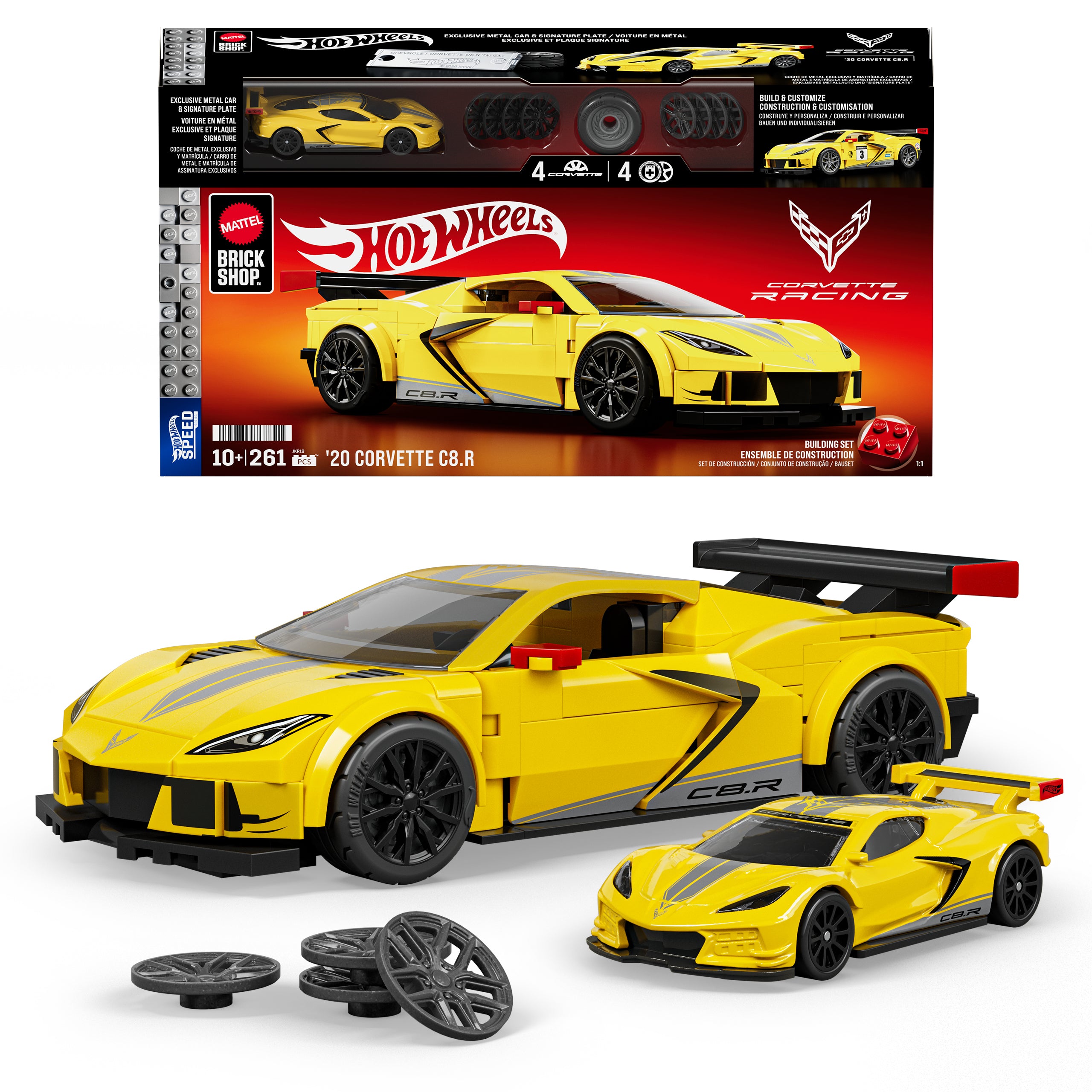 fisher price Mattel Brick Shop Hot Wheels Juguete de Construcci??n Speed '20 Corvette C8.R