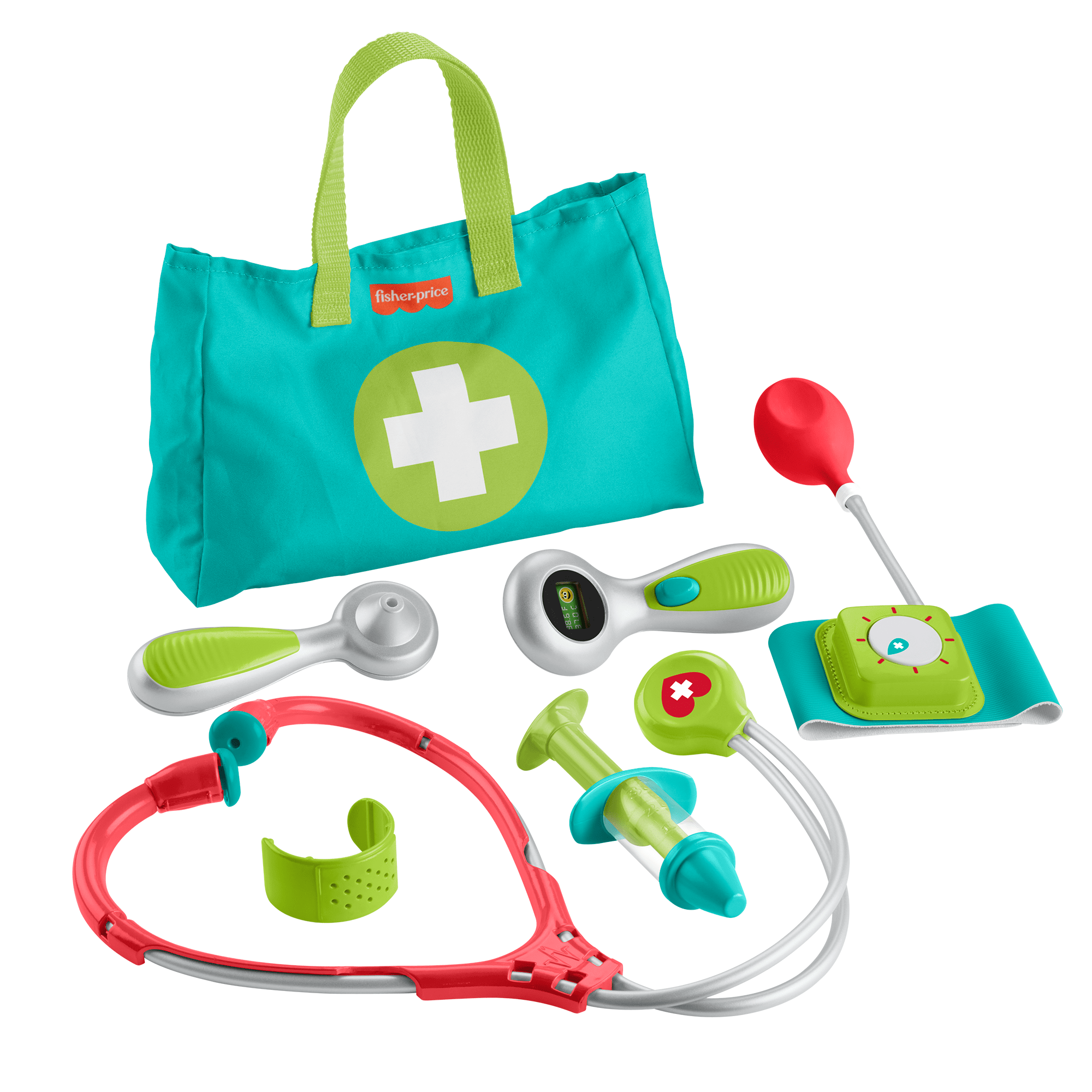 fisher price Fisher-Price Medical Kit 7-Piece Doctor Toys Preschool Pretend Play Set For Ages 3+ Years
