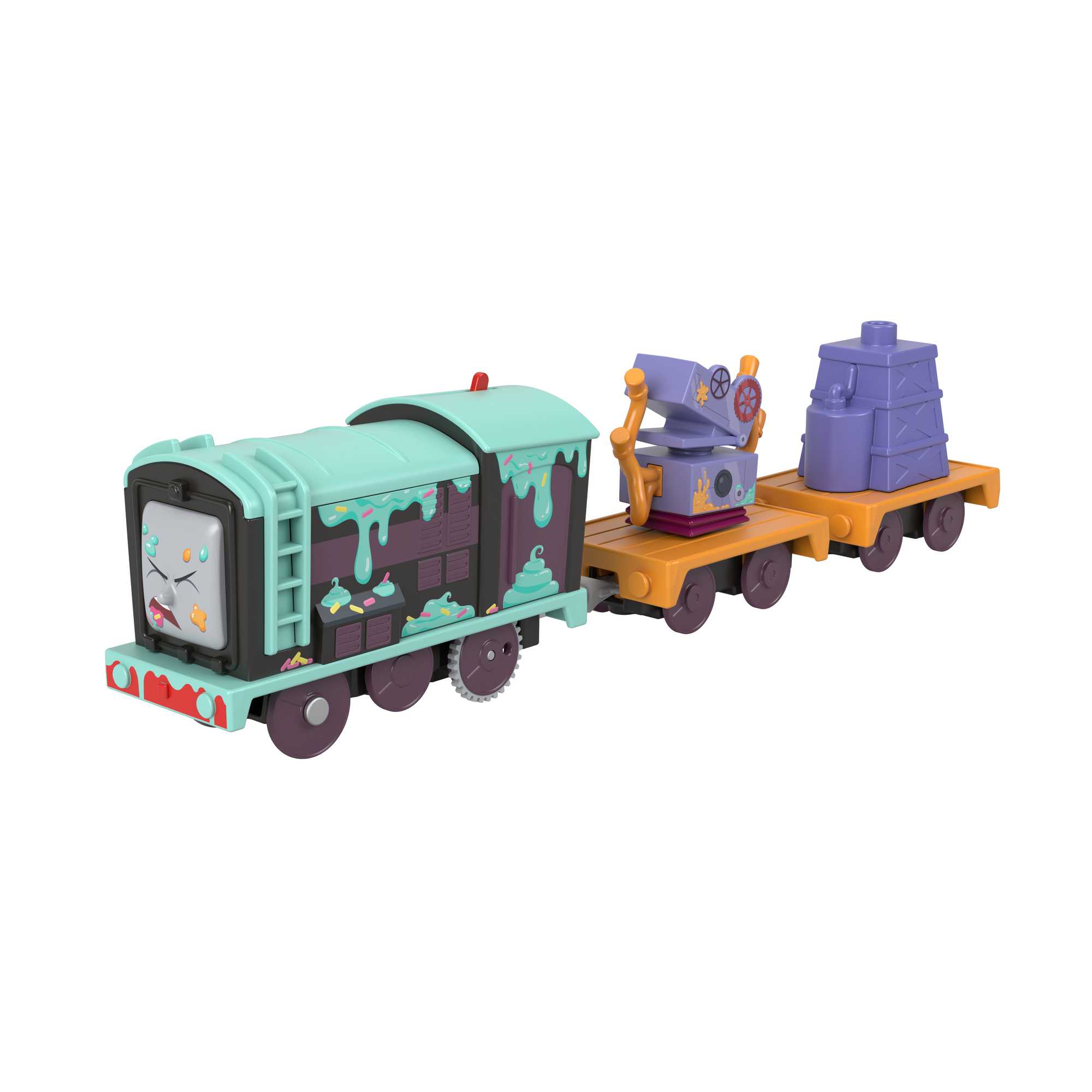 fisher price Thomas & Friends Frosting Diesel Motorized Toy Train Engine & Cargo For Preschool Kids