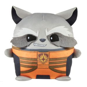 fisher price Marvel Cuutopia Plush Rocket, 10-In Soft Rounded Pillow Doll, Collectible Superhero Stuffed Animal