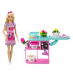 fisher price Barbie Florist Playset With Blonde Doll, Dough, Vases & More, Ages 3 & Up