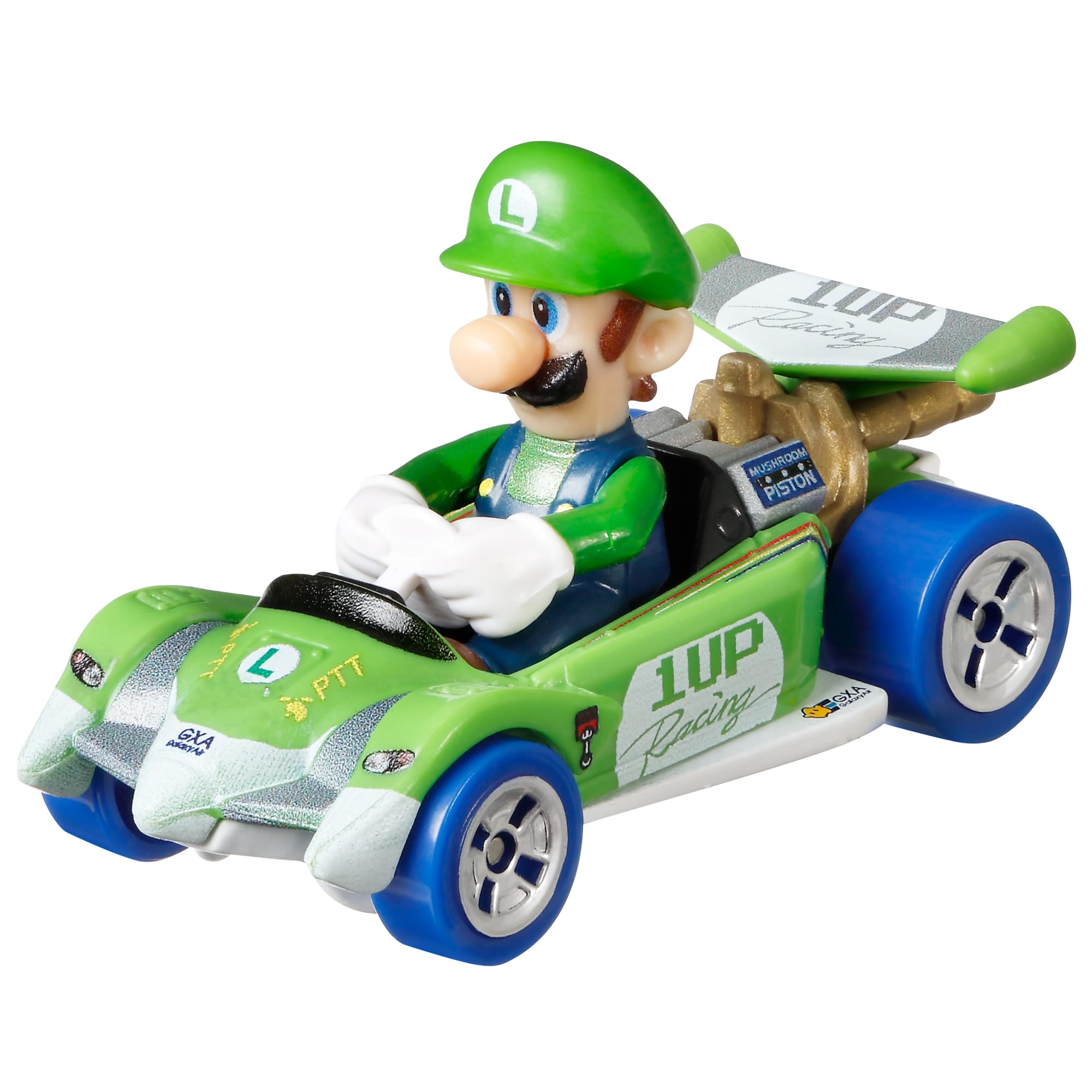 fisher price Hot Wheels Mario Kart Veh??culo de Juguete Luigi Circuito Especial