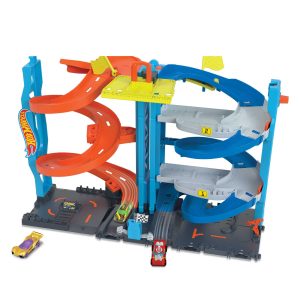 fisher price Hot Wheels City Transforming Race Tower Playset, Track Set With 1 Toy Car