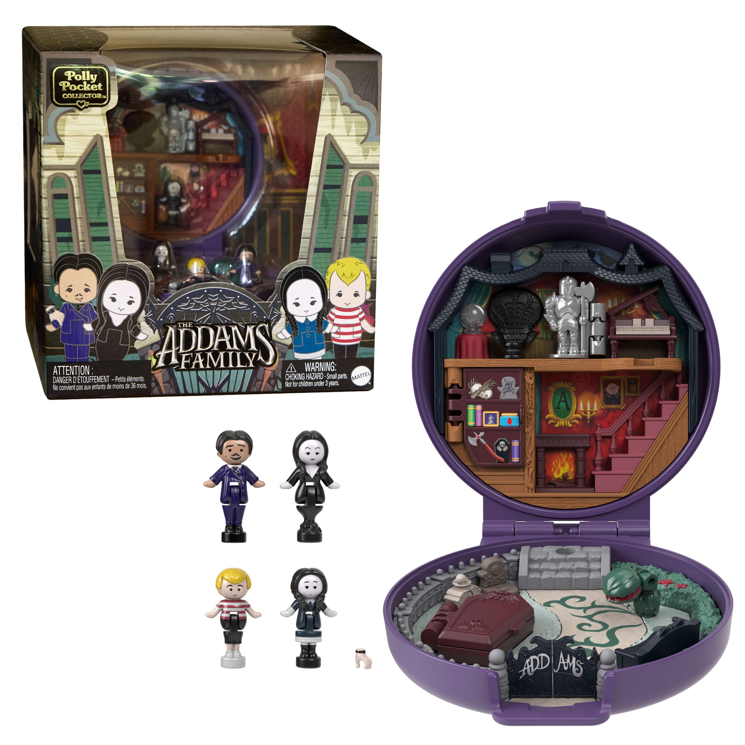 fisher price Polly Pocket Collector The Addams Family Compact, Special Edition Dolls And Playset