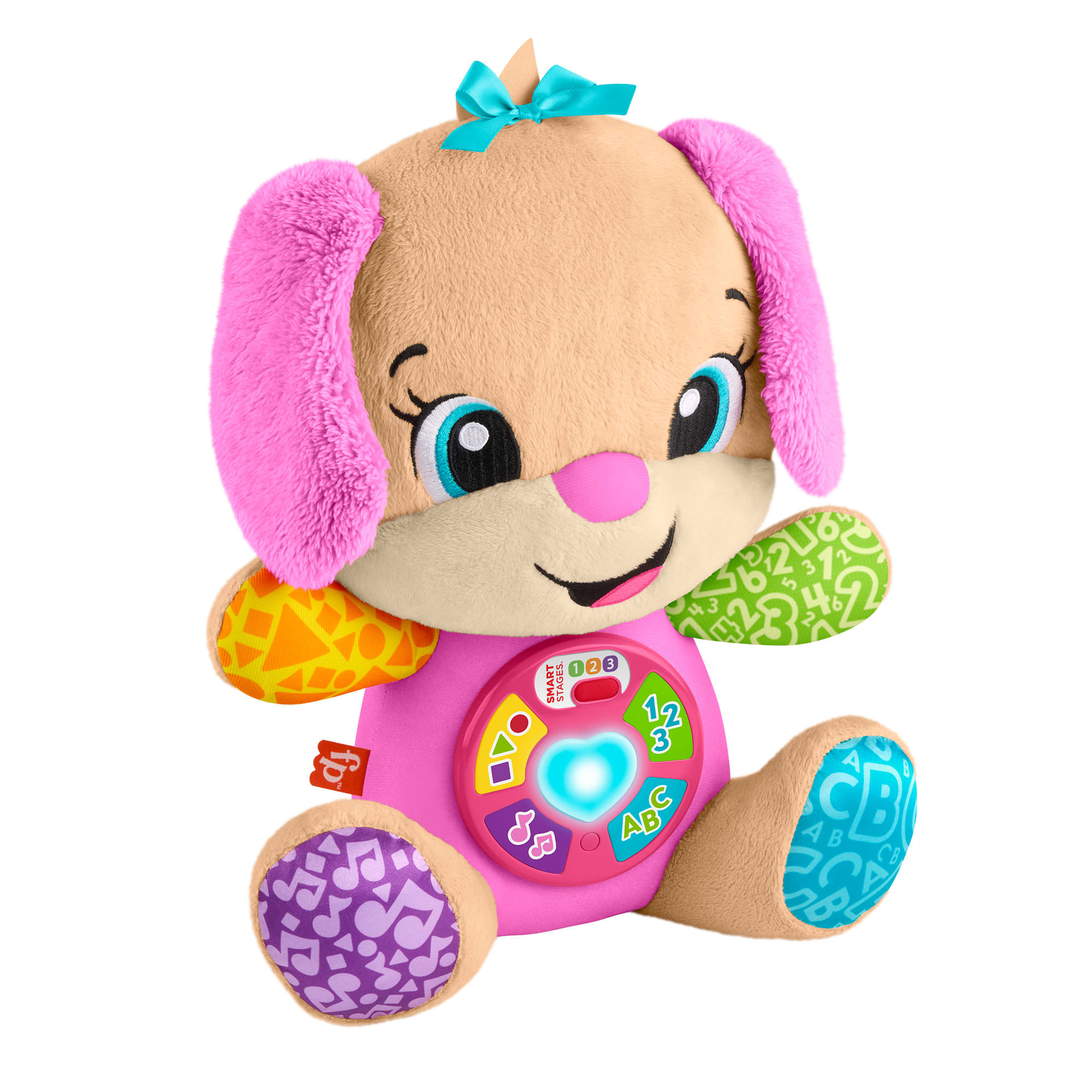 fisher price Fisher-Price Laugh & Learn Smart Stages Sis Pink Plush Musical Learning Toy For Baby & Toddler