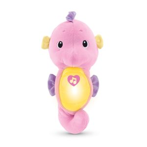 fisher price Fisher-Price Soothe & Glow Seahorse, Musical Plush Toy & Sound Machine For Baby With Lights, Pink