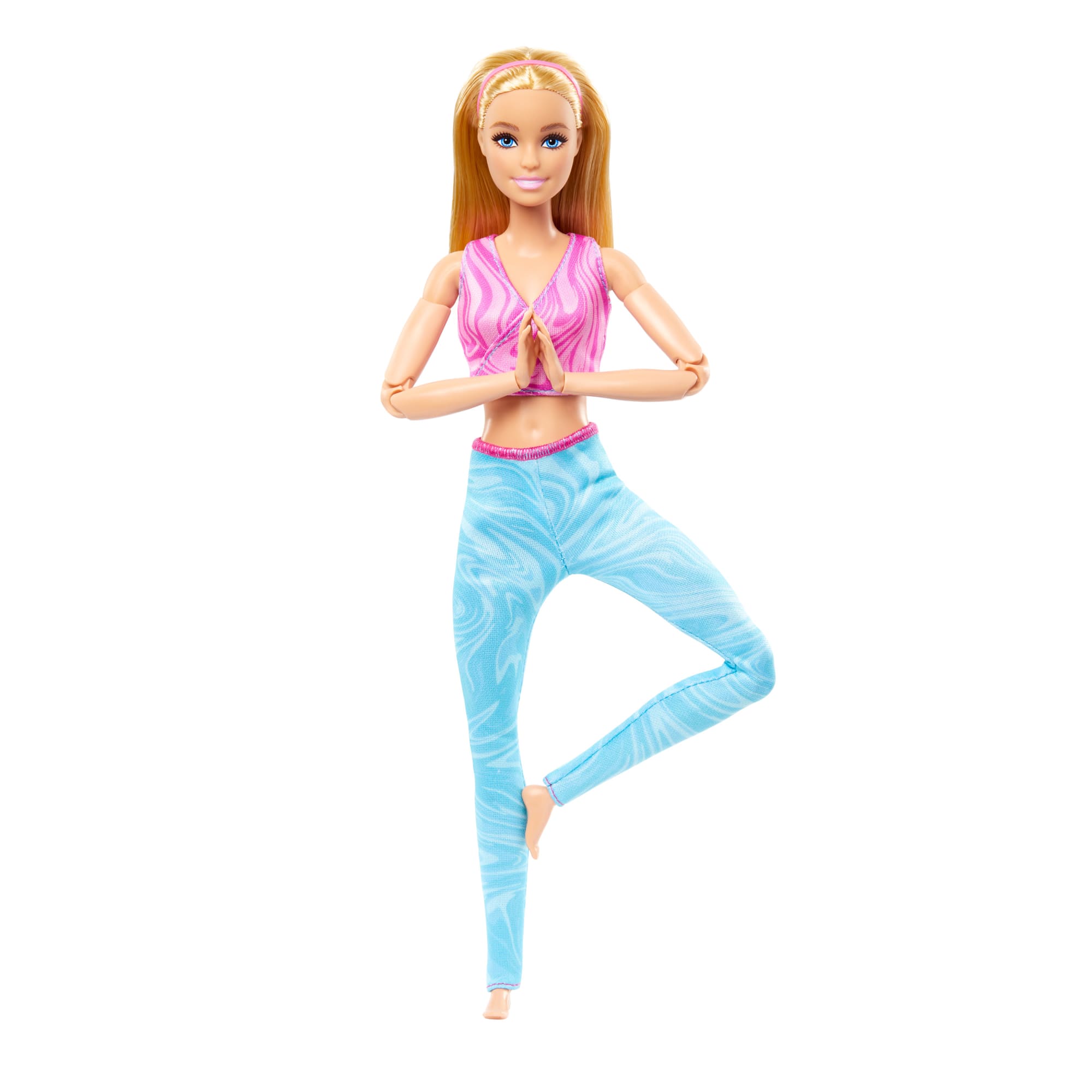 fisher price Barbie Made To Move Fashion Doll, Blonde Wearing Removable Sports Top & Pants, 22 Bendable ??Joints??